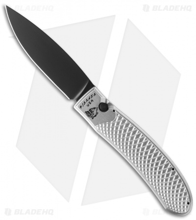 Piranha Toxin Automatic Knife Silver (3.75" Black)