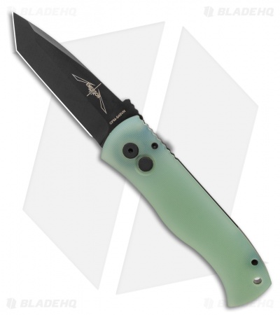 Emerson Pro-Tech CQC-7 Tanto Automatic Knife Jade G-10 (3.25