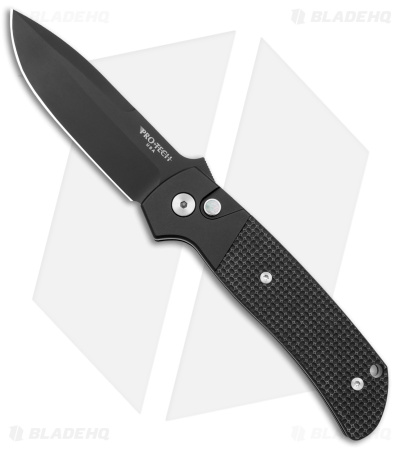 Pro-Tech Terzuola ATCF Operator MagnaCut Automatic Knife Black G-10 (3.5" DLC)