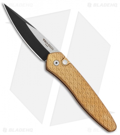 Pro-Tech Newport Custom Automatic Knife Copper Rose (3" Black)