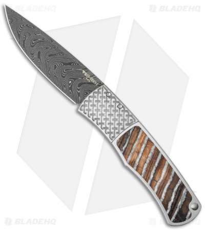 Pro-Tech Magic "Whiskers" Custom Steel Automatic Knife Mastodon (Damascus) BR-1
