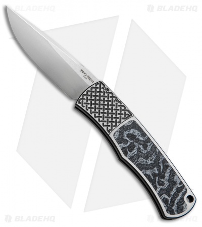 Pro-Tech Magic "Whiskers" Custom Knife Two-Tone SS w/ Brain Coral (3.1" Satin)