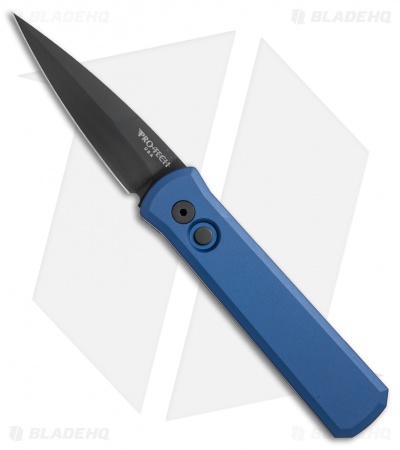 Pro-Tech Godson Automatic Knife Blue Tactical (3.15" Black)
