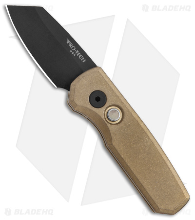 Pro-Tech Runt 5 Auto Bronze Reverse Tanto DLC - Blade HQ