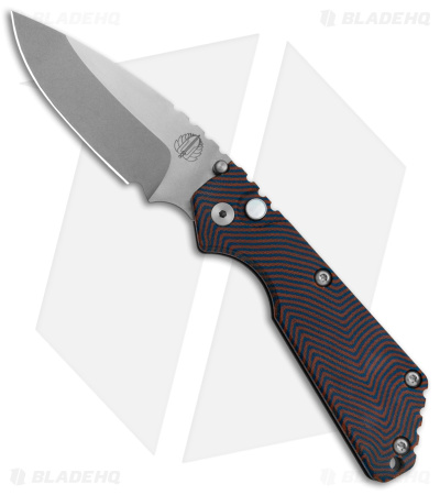 Strider + Pro-Tech Custom SnG Automatic Knife Blue/Orange Micarta (3.5 SW)