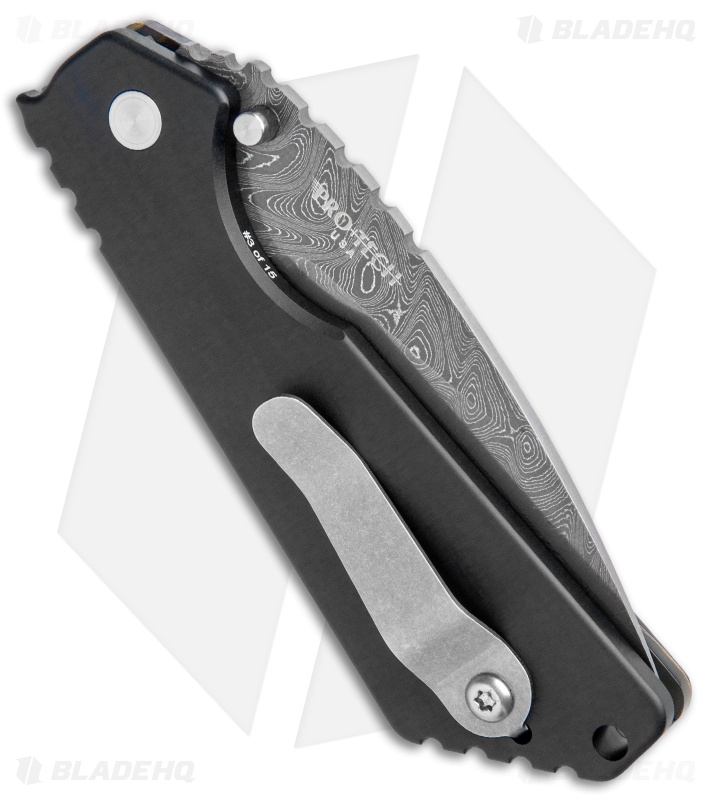 Pro-Tech Strider SnG Knife - Automatic Switchblade | NOBLE + Damascus