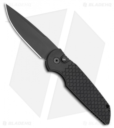 Pro-Tech  TR-3 X1 Operator Series Automatic Knife Black Fish Scale (3.5" Black)