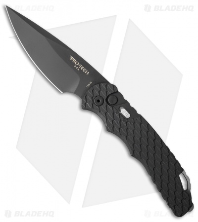 Pro-Tech TR-4.F3 Tactical Response 4 Automatic Knife Feather Grip (4" Black D2)