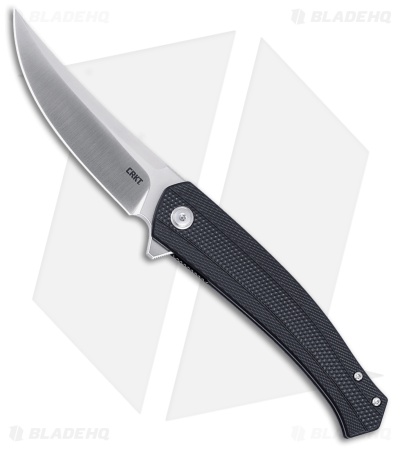 CRKT Persian Liner Lock Spring Assisted Knife Black Nylon (3.44" Satin D2) 7060