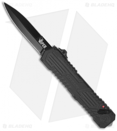 Schrade Viper OTF Assisted Opening Knife (3.5" Black) SCHOTF3B