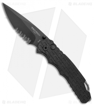 Pro-Tech Lerch TR-5 Spring Assisted Knife Black Feathered (3.25