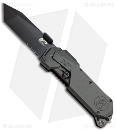 M&P M2.0 S.A. Thumb Stud Spring Assisted Knife FDE Aluminum (3.5" Black)