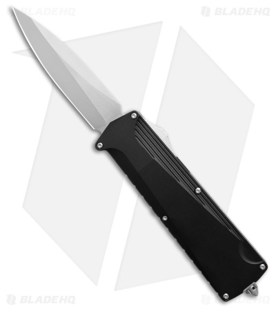 Daggerr Knives Koschei Double Action OTF Knife Black Aluminum (3.5" Satin)