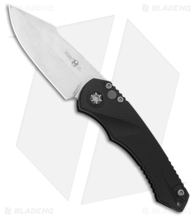 Heretic Knives Mini Pariah S/E Automatic Knife Black Polymer (3.3" SW)