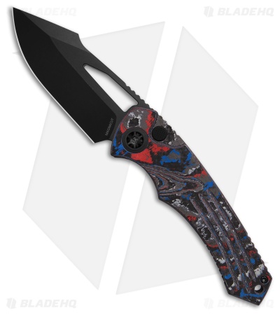Heretic Knives Pariah MagnaCut Button Lock Knife America Camo Carbon (3.8" DLC)