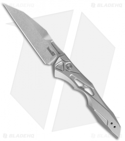 Kershaw Launch 13 Automatic Knife Raw Aluminum (3.5" Two-Tone)