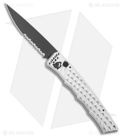 Piranha Crossfire Automatic Knife Silver Aluminum (3.1