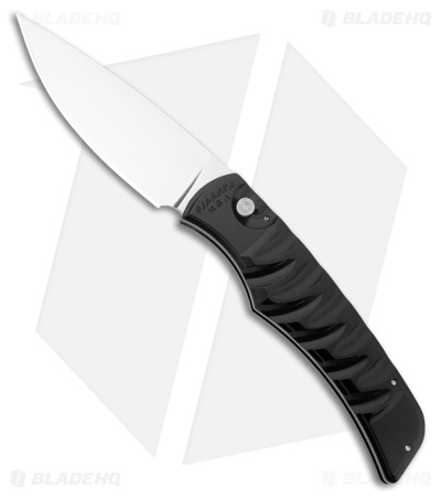 Piranha Paradox Automatic Knife Black Aluminum (3.1" Mirror) P-24BK *DISC*