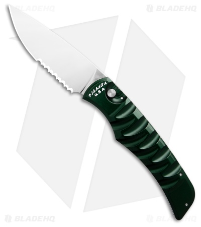 Piranha Paradox Automatic Knife Green Aluminum (3.1