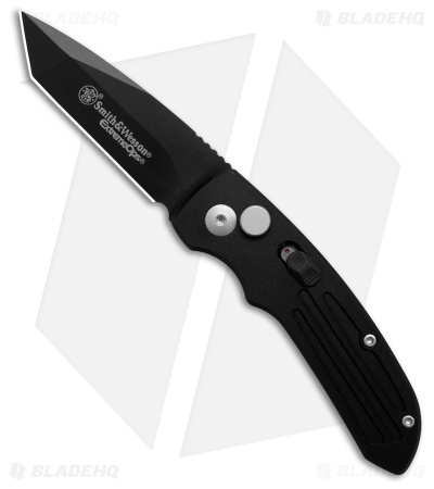Smith & Wesson Mini Extreme Ops Tanto Automatic Knife Black Al (2.5" Black)