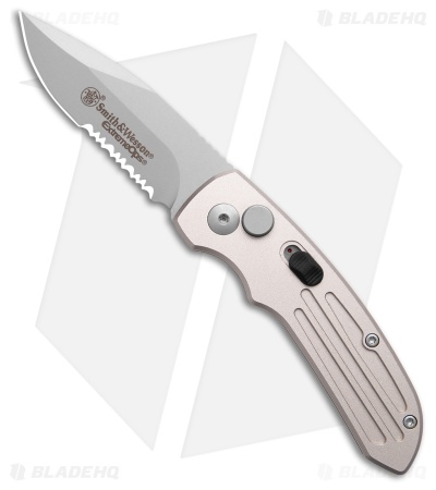 Smith & Wesson Mini Extreme Ops Automatic Knife Gray (2.5" BB Serr) SW40S