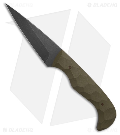 Auxiliary Manufacturing Karl Fixed Blade Knife OD Green G-10 (3.8" SW)