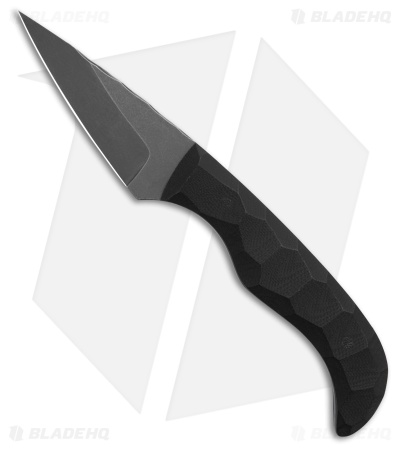 Auxiliary Manufacturing Karl Jr Fixed Blade Knife Black G-10 (3" Black SW)