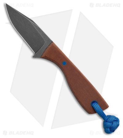 Auxiliary Manufacturing Runt Fixed Blade Knife Natural Mircarta (2.1" Black SW)
