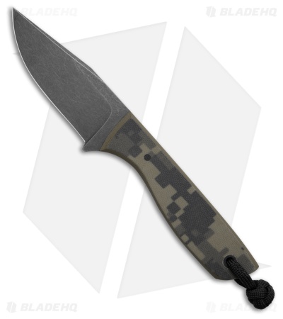 Auxiliary Manufacturing Runt XL Fixed Blade Knife Digicam G10 (3" Black SW)