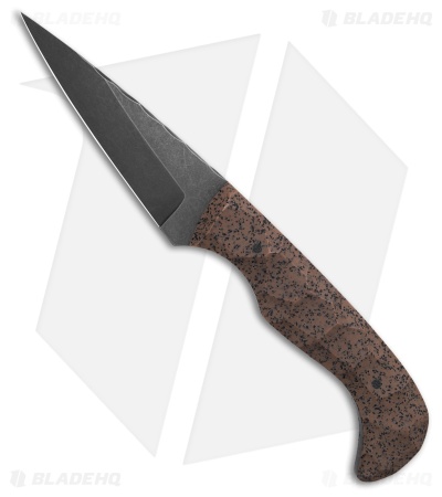 Auxiliary Mfg. Karl Thick Fixed Blade Knife Griptec (3.8" Black SW)