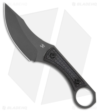 Kansept Niko Fixed Blade Knife Black Micarta (3.5" Gray) G004A6