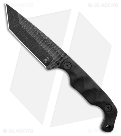 Stroup Knives Bravo 5 Fixed Blade Tanto Black G-10 (3.50" Black Stonewash)