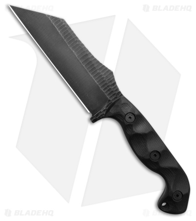Stroup Knives TU3 Wharncliffe Fixed Blade Knife Black G-10 (5