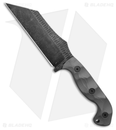 Stroup Knives TU3 Wharncliffe Fixed Blade Knife Grey G-10 (5