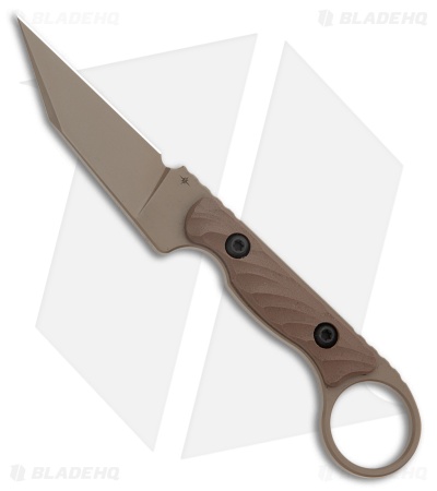Toor Knives Jank Shank Pikal Fixed Blade Knife Earth G-10 (3" Tan)