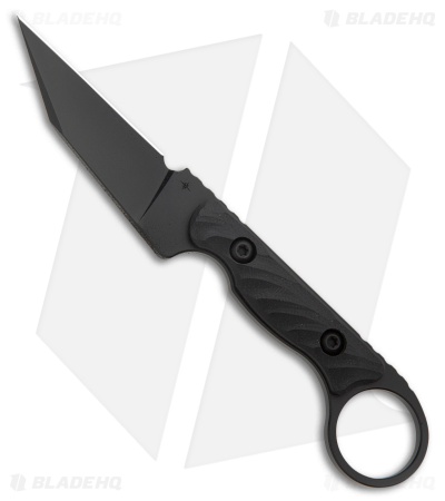 Toor Knives Jank Shank Pikal Fixed Blade Knife Shadow Black G-10 (3" Black)