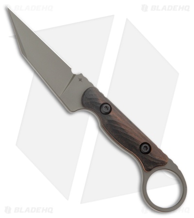 Toor Knives Jank Shank Pikal Fixed Blade Knife Spanish Moss G-10 (3" Gray)