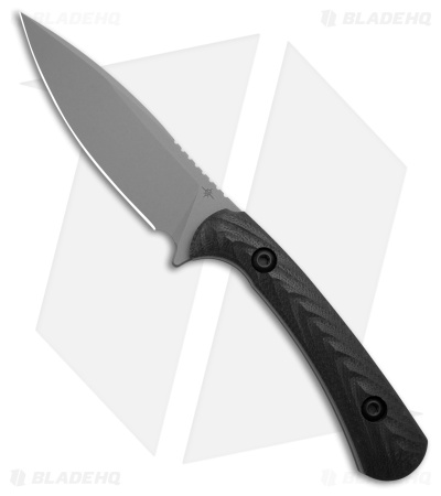 Toor Knives Ravyth S Phantom Gray Fixed Blade Knife Black G-10 (3.6" Gray)