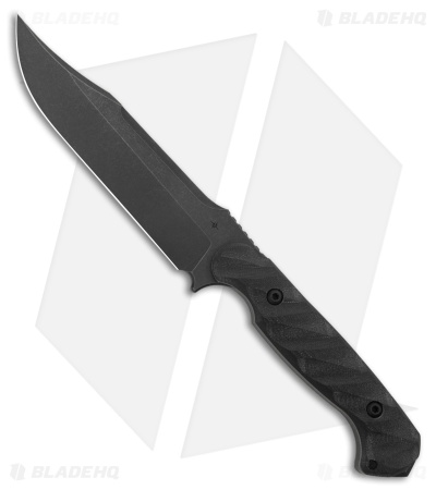 Toor Knives Valor Fixed Blade Knife Bomber Black G-10 (5.5" Black)