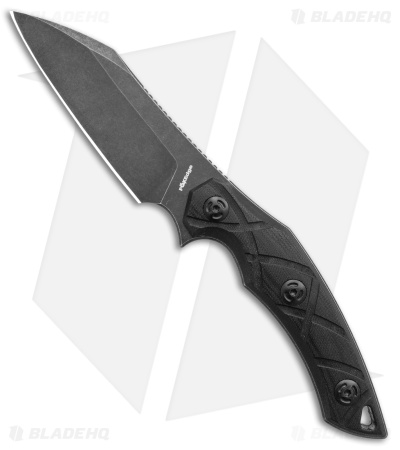 FoxEdge Lycosa Sheepsfoot Fixed Blade Black G-10 (4.25" Black SW)