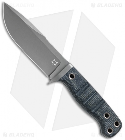 Fox Knives Perser FX-103 MB Fixed Blade Knife Black Micarta (4.5" Bead Blast)