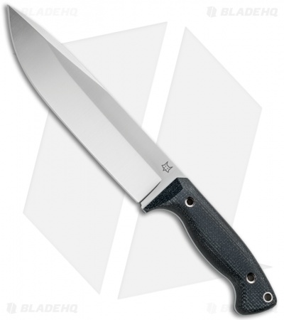 Fox Knives Perser FX-140XL MB Fixed Blade Knife Black Micarta (7.375" Satin)