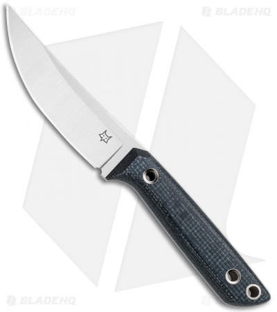 Fox Knives Perser FX-143 MB Fixed Blade Knife Black Micarta (3.9" Satin)