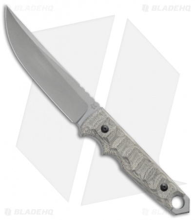 Fox Knives Ryu Fixed Blade Knife Green Micarta (5.3" Stonewash) 02FX745