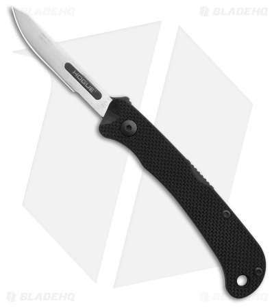 Hogue Expel Folding Spey Spine Lock Knife Black Peel Ply G-10 (2.5" Satin)