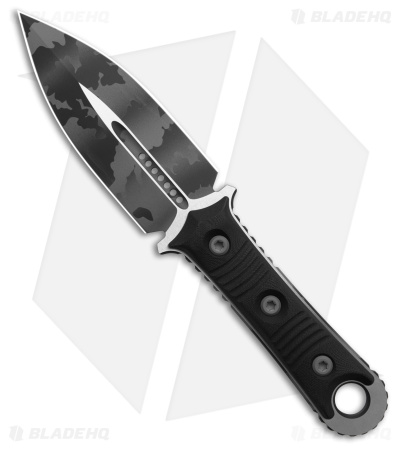 Microtech Borka SBD Dagger Fixed Blade Knife Black (4.4" Urban Camo)