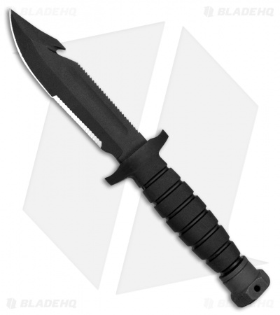 Ontario SPEC PLUS SP24 USN-1 Survival Knife w/ Nylon Sheath (5" Black Serr) 8688