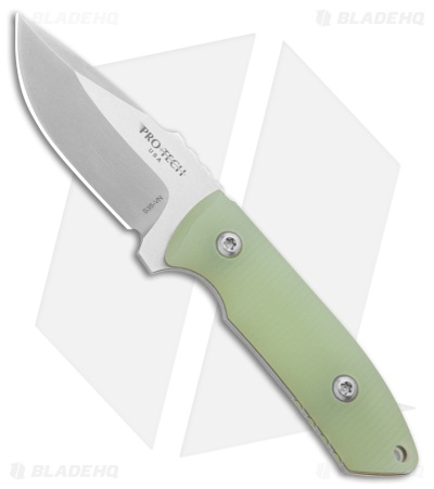 Pro-Tech George SBR Fixed Blade Knife Jade G-10 (2.9" Stonewashed) Kydex Sheath