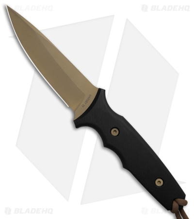 Spartan Blades Harsey TT Fixed Blade Knife Black Micarta (4.5" FDE)