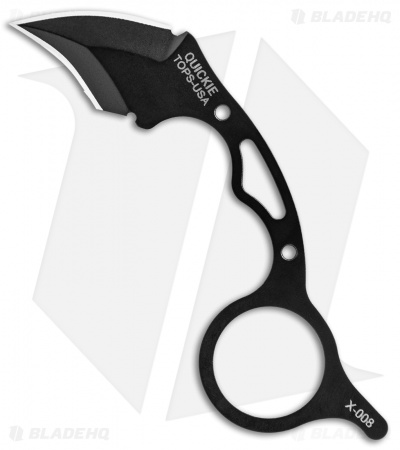 TOPS Knives Quickie Karambit Fixed Blade Knife  (1.63" Tumbled)